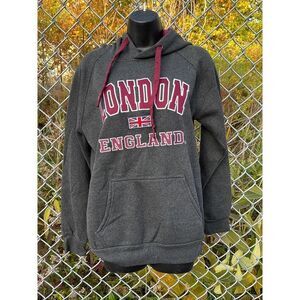 Nos London England Union Mens Medium gray Pullover crew neck sweater